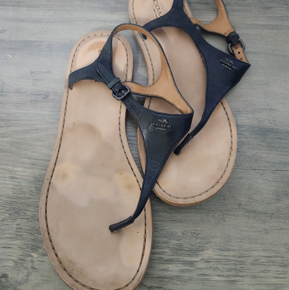 Coach Leather Sandals